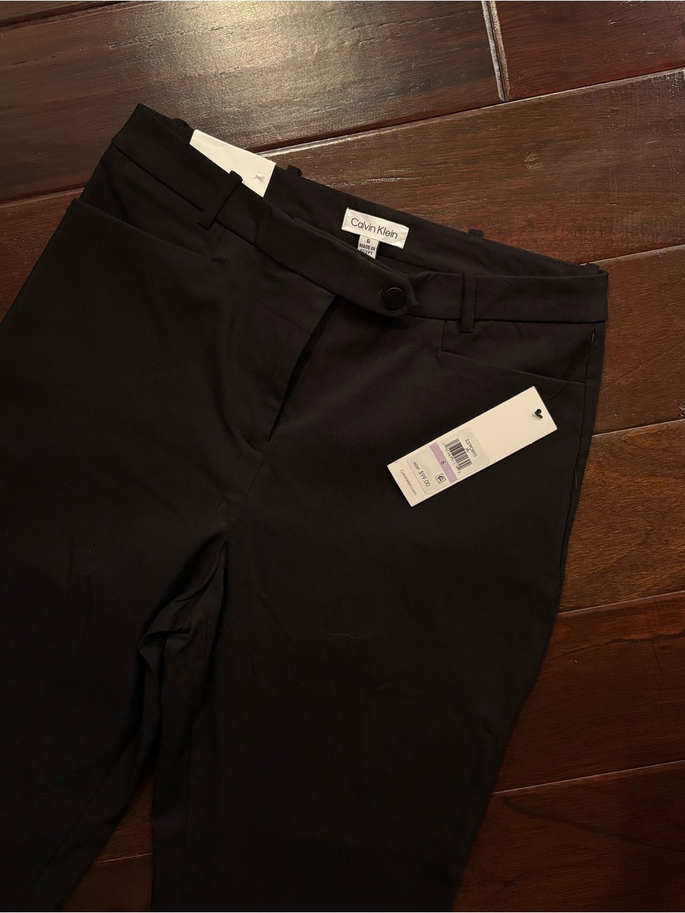 NWT Calvin Klein Crop Length Black Dress Pants - Size 6